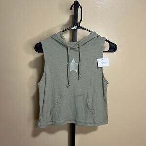 AE X Maddie Ziegler Waffle Hooded Tank Size Small